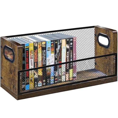 PUTNATRUE DVD/Blu ray Storage Rack DVD Rack Holds up to 28 DVD